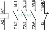 Contactor auxiliar 660V, 50Hz, 6A, 2,2kW, 24V AC, 3×NO+1×NC, Automatizari Industriale, Contactoare si Relee de protectie, Contactoare auxiliare, Tracon Electric