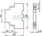 Contact auxiliar lateral 1×NO + 1×NC, Automatizari Industriale, Contactoare si Relee de protectie, Accesorii contactoare, Tracon Electric