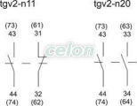 Oldalsó segédérintkező 1×NO + 1×NC, Automatizálás és vezérlés, Védelmi relék és kontaktorok, Kontactor kiegészítők, Tracon Electric