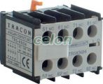 Homlokoldali segédérintkező TR1K segédkontaktorokhoz 230V, 50Hz, 2A, 2×NC+2×NO, Automatizálás és vezérlés, Védelmi relék és kontaktorok, Segédérintkezők, Tracon Electric