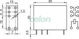 Releu print 24V DC / 2×CO (5A, 230V AC / 30V DC), Automatizari Industriale, Relee industriale, Relee print, Tracon Electric