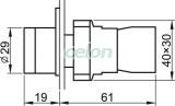 Buton galben, iluminat, bec glim, în carcasă 1×NO, 3A/400V AC, 230V, IP44, Automatizari Industriale, Butoane, Comutatoare, Lampi, cutii cu butoane si joystickuri, Butoane, selectoare si lampi din metal Ø22, Butoane Ø22, Tracon Electric