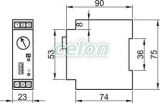 Kétfunkciós időrelé 230V AC/24V AC/DC, 0s-60h 5A/250V AC, Automatizálás és vezérlés, Interfész, mérő- és vezérlőrelék, Időrelék, Kétfunkciós időrelé, Tracon Electric