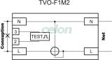 Elektromech. fogyasztásmérő közvetlen méréshez, egyfázisú - 230V / 20 (60)A TVO-F1M2 - Tracon, Moduláris készülékek, Fogyasztásmérők, Sorolható fogyasztásmérők, Tracon Electric