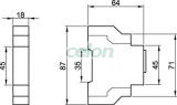 LCD kijelzésű fogyasztásmérő közvetlen méréshez, egyfázisú - 230V / 5 (32)A TVO-F1V - Tracon, Moduláris készülékek, Fogyasztásmérők, Sorolható fogyasztásmérők, Tracon Electric