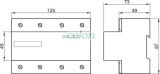 Contor electronic de energie el. cu afişaj LCD, trifazat - 400V / 20 (100)A TVO-F3-2 - Tracon, Aparataje modulare, Contoare electrice, Contoare electrice modulare, Tracon Electric