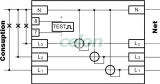 Contor electronic de energie el. cu afişaj LCD, trifazat - 400V / 20 (100)A TVO-F3-2 - Tracon, Aparataje modulare, Contoare electrice, Contoare electrice modulare, Tracon Electric